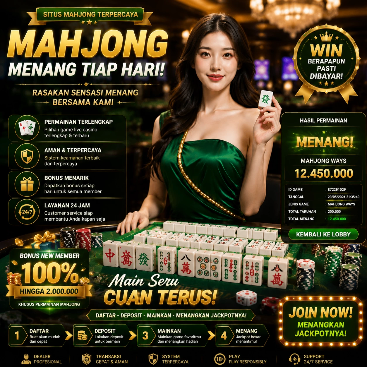 Interface aplikasi setelah instalasi berhasil